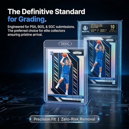 DEDC 400ct Card Sleeves Set - 200 Semi Rigid Card Holders and 200 Penny Sleeves for PSA Grading, Standard Size Card Saver 1 and Soft Trading Card Protectors for Baseball Basketball Sports Cards - size: 200 Semi Rigid & 200 Penny Sleeves