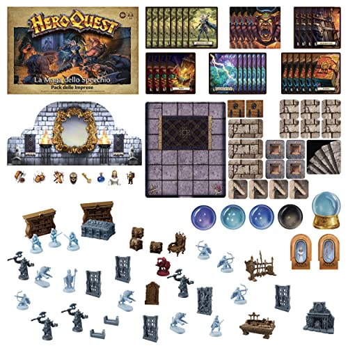 Avalon Hill, HeroQuest The Mirror Magician, Enterprise Pack, Fantasy Adventure Game in Dungeon Crawler Style - style: THE MIRROR MAGA