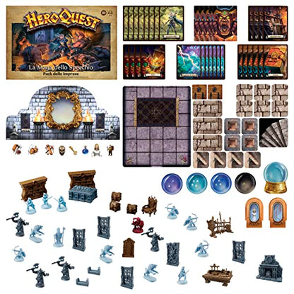 Avalon Hill, HeroQuest The Mirror Magician, Enterprise Pack, Fantasy Adventure Game in Dungeon Crawler Style - style: THE MIRROR MAGA