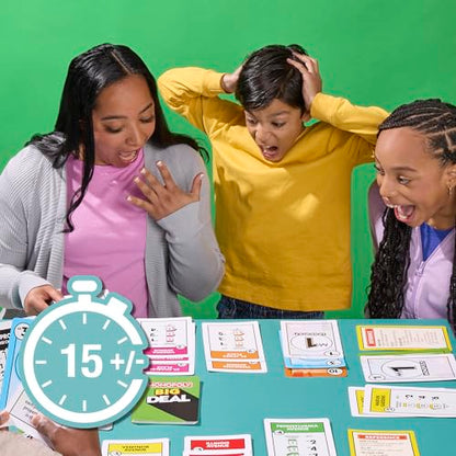 Monopoly Big Deal Card Game | Oversized Giant Large Cards for Family Fun | Ages 8+ | 2 to 5 Players | 15 Mins. | Travel Games for Kids and Adults