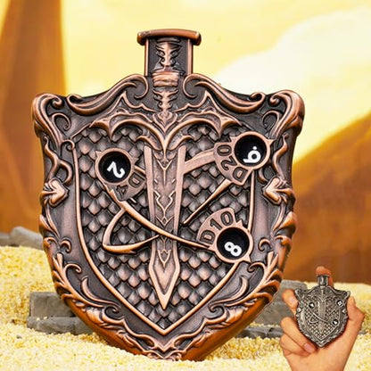 Roulette Dice V3.0: The Final TTRPG Spinning Dice Upgrade for Role Playing Dice DND Dice Sets Balanced and Fair Made from Zinc Alloy - color: 002 Roulette Dice V3.0 Rustic Copper