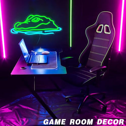 Crocodile Neon Sign - Alligator LED Light for Boys Room, Swamp Theme Reptile Decor, Lake House Wall Art, Man Cave Neon Sign, Fishing Lodge Decor(16.5 * 7.1inch) - style: Crocodile