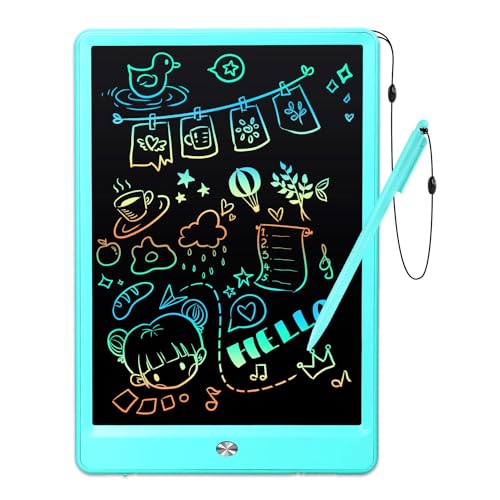 Toddler Boy Toys, Kids LCD Writing Tablet, Mess Free Coloring Books | 10 inch Drawing Pad, Travel Games, Educational Toys for 3-8 Years Old Boys and Girls, Kids Gifts - color: 10”blue