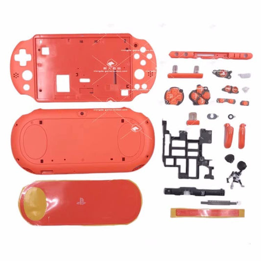 JMXLDS New Replacement PSV 2000 Full Housing Shell Cover with Button Kit Set - Orange