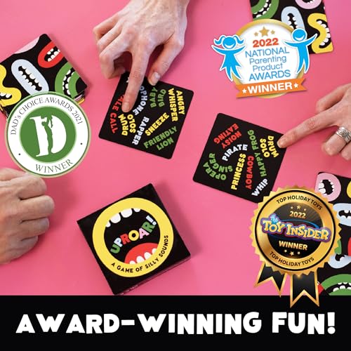 UPROAR! Family Word Sound-Matching Card Game – Crowd-Pleaser – Fast-Paced Party Game for Kids, Teens & Adults | Perfect for Family Game Night, Parties & Birthdays | 2–6 Players | Easy to Learn