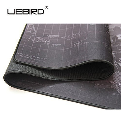 LIEBIRD® Extended XXL Gaming Mouse Pad - Portable Large Desk Pad for Laptop - Non-Slip Rubber Base (RGB White) - color: RGB White
