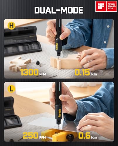Fanttik K2 Nano Power Drill, Hand Drills, 20 Bits, 800mAh Rechargeable, Tool Kit for DIY Projects, Shells, Plastic, Jewelry, PCB, Aluminum Plate