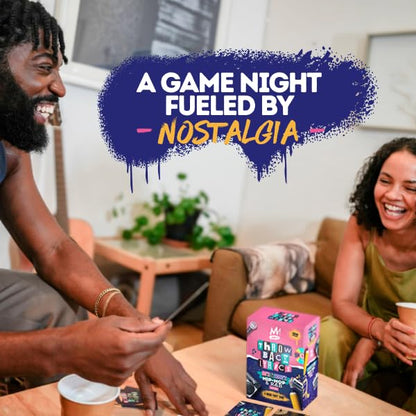 Throwback Lyrics — 90s & 2000s Hip-Hop & R&B Music Trivia & Finish the Lyrics Card Game | Charades + Steal Cards | Adult Party Game for Game Night, Girls Night, Birthdays & Gifts | 250 Cards