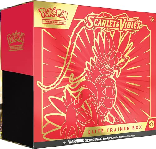 Pokémon TCG: Scarlet & Violet Elite Trainer Box (Miraidon Purple or Koraidon Red, Random Color) - color: Random Color