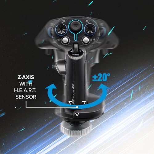 Thrustmaster Sol-R3 AVA Add-On Space Combat Flight Stick Grip - PC | 21 action buttons, 2 triggers, 2 hat switches, ministick, thumbwheel, 16-bit Hall-Effect, 2 STAR cams, ambidextrous grip - style: Sol-R3 Grip Add-On