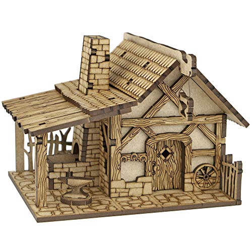 TowerRex Village DND Terrain 28mm Terrain DD Table Fantasy Miniature for Warhammer, Pathfinder, D&D