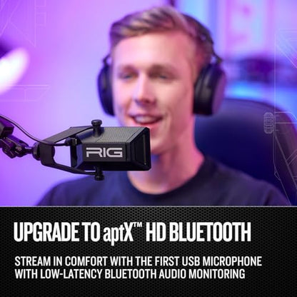 RIG M2 STREAMSTAR PRO HD USB Condenser Microphone | For PC streaming, podcasting, broadcasting, gaming - Plug and Play - 24-bit / 192kHz audio - On-Board Controls