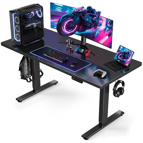 SIAGO Electric Standing Desk Adjustable - 63 x 24 Inch Sit Stand up Desk with Cable Management - 3 Memory Preset Adjustable Height Table | Smooth Height Adjustment, 200lbs Stability, 3 Memory Presets, Cable Management, Pre-Labeled Easy Assembly - color: C