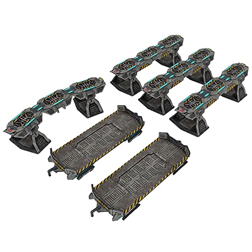 TinkerTurf Sci-Fi Terrain: MagLev Rail Add-on, Neutral Theme, Sturdy, Affordable, Great-Looking Full-Color Terrain, Quick and Easy to Assemble, Virtually Limitless Setups - style: Rail Add-On