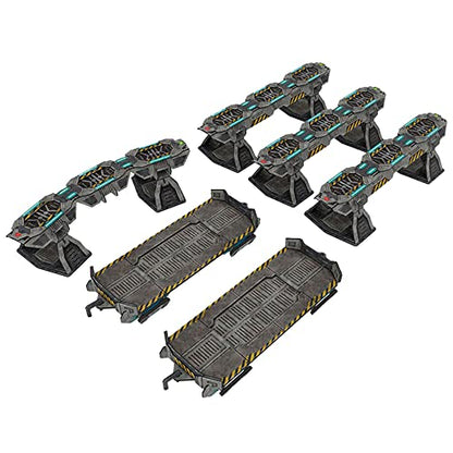 TinkerTurf Sci-Fi Terrain: MagLev Rail Add-on, Neutral Theme, Sturdy, Affordable, Great-Looking Full-Color Terrain, Quick and Easy to Assemble, Virtually Limitless Setups - style: Rail Add-On