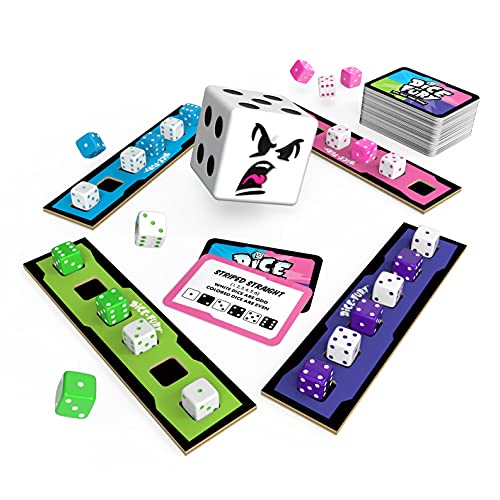 Educational Insights Dice of Fury - Family Board Games for Adults, Teens, and Kids, Dice Games for Family Game Night, Fast-Paced Table Top Party Game, Fun Group Play, Mental Math Activity