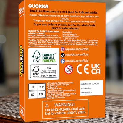 Quokka Icebreaker Cards with 500+ Questions - Adults Kids Family Conversation Cards Game - Break the Ice Family Game for Kids 8-12 - Perfect for Family or Adults Game Night I Travel Version | Break the Ice Cards for Kids and Adults with 500+ Questions - P
