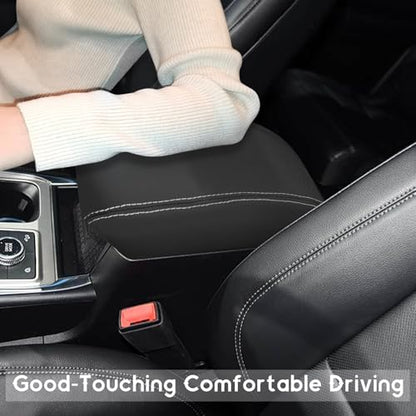 ramuel Center Console Armrest Cover for Ford Explorer 2020-2025 | Anti-Scratch ，Non-Slip ，PU Leather ，Easy Install - size: for Explorer 6th Gen