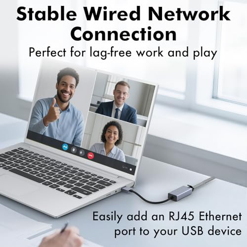 Cyberguys USB 3.0 to Ethernet Adapter, 1Gbps RJ45 LAN Network Dongle, Plug & Play, Compatible with Nintendo Switch, Windows, Mac, Chrome OS, TV Box, Laptop, PC - style: USB to Ethernet Adapter