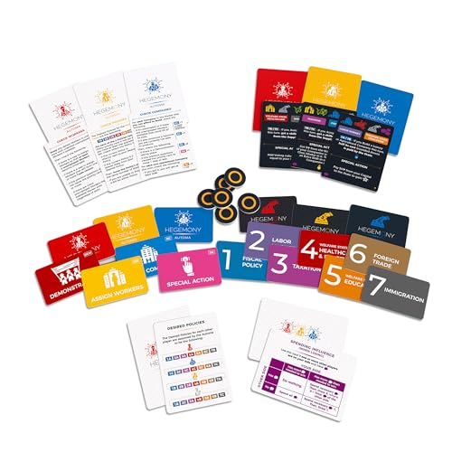 Hegemony: Crisis & Control Expansion - Add New Automas & Modules, Solo Play, Unique Asymmetric Card Driven Game Board Game, Ages 14+, 1-4 Players - style: Crisis & Control