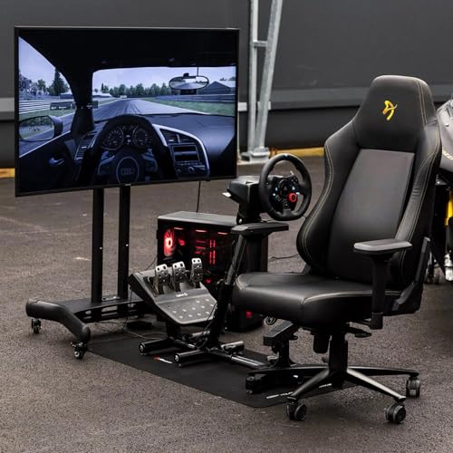 Arozzi Velocita Universal Racing Simulator Cockpit Compatible with Most Racing Sim Gear and Gaming Chairs Collapsible Telescopic and Portable - Black | Universal, Compatible with Racing Sim Gear & Gaming Chairs, Collapsible, Telescopic, Portable - color: