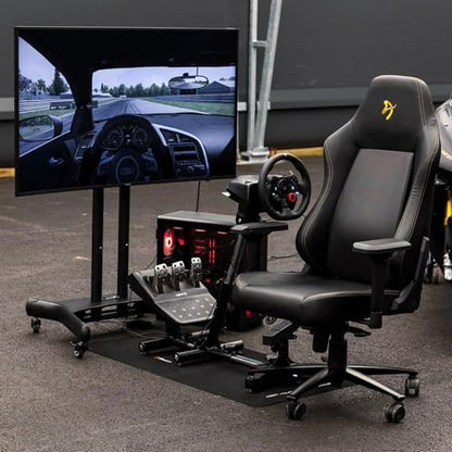 Arozzi Velocita Universal Racing Simulator Cockpit Compatible with Most Racing Sim Gear and Gaming Chairs Collapsible Telescopic and Portable - Black | Universal, Compatible with Racing Sim Gear & Gaming Chairs, Collapsible, Telescopic, Portable - color: