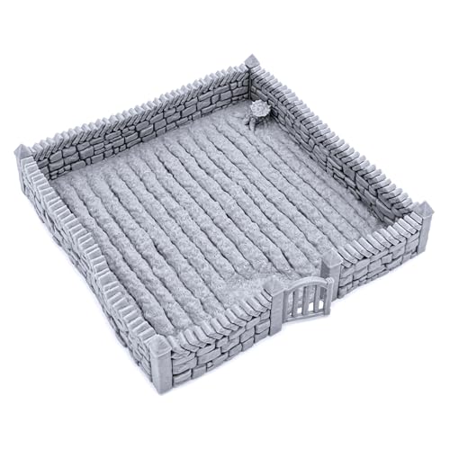 EnderToys Farm Fields - DND Terrain - 28mm Scenery for Tabletop Miniatures