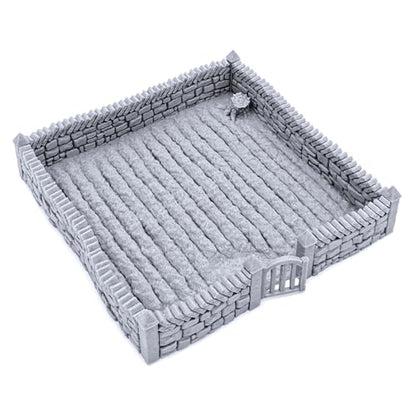 EnderToys Farm Fields - DND Terrain - 28mm Scenery for Tabletop Miniatures