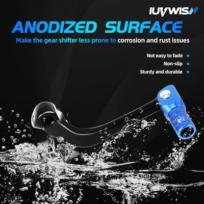 Motorcycle Folding Gear Shifter Shift Lever CNC for Grom MSX 125 2013-2024 Grom Clone Boom Vader 125 BD125 SR6 Blue - color: Blue