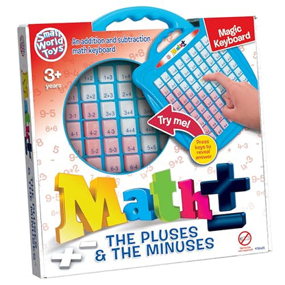 Small World Toys Addition & Subtraction Math Game for Kids Ages 3+ | Montessori counting toy for preschool, kindergarten, homeschool and classroom. Builds early math and number skills. - style: Plus & Minus
