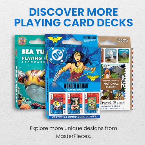 Masterpieces Officially Licensed Wonder Woman Playing Cards - 54 Card Deck for Adults - style: Wonder Woman