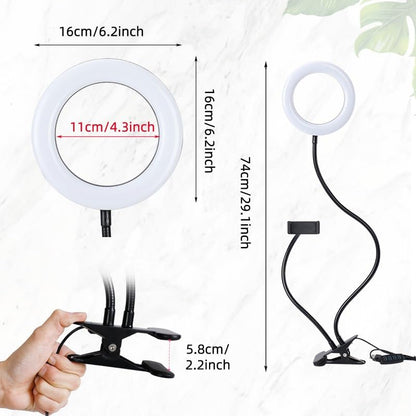 Clip Desktop Live Broadcast Fill Light Circular Lighting Light Folding Beauty Selfie Light