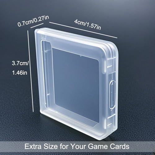 12Pcs Game Case Clear Game Card Box Anti Dust Cover Transparent Storage Box Case for DS 3DS DSI Protective Single Cartridge Holder