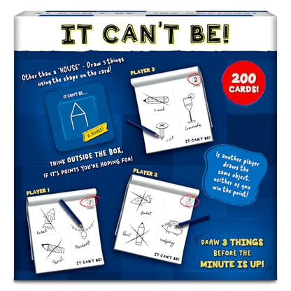 Skillmatics Card & Board Game – It Can't Be, Hilarious Drawing Game | Fast-paced Fun for Families, Parties, Game Nights, Race to Doodle, Gift for Kids, Teens, Adults Ages 7, 8, 9, 10 & Up - style: It Can't Be!