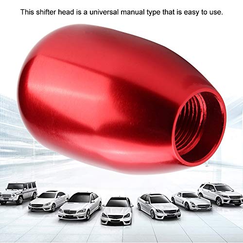 Dweekiy Weighted Metal Shift Knob (157g) 6-Speed Universal Manual for Real Car & Sim Racing, Red Gear Shift Head Shifter - Ergonomic Grip, Fits G29/G920 - color: Red