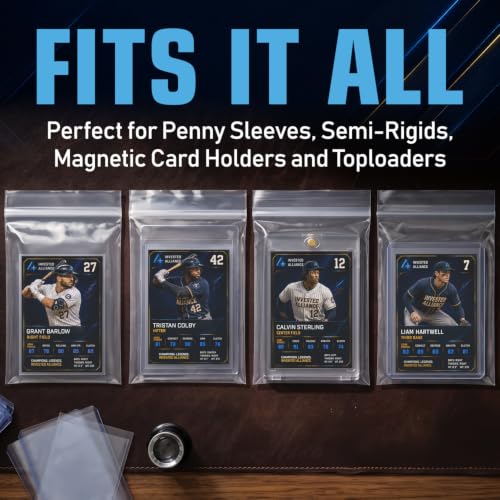 Invested Alliance Resealable Set Team Bags for Trading Cards | Ultra, TCG, Baseball, Sports Card Team Bags Sleeves. Fits Top loaders, Magnetic & Semi Rigid Holders. High Clarity Sleeves.