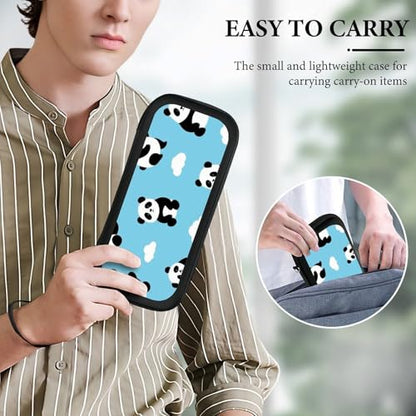 Travel Protective Pouch Compatible with Switch, Portable Carrying Case with 15 Game Cartridges, Panda Hard Shell Storage Bag - color: Color(100)