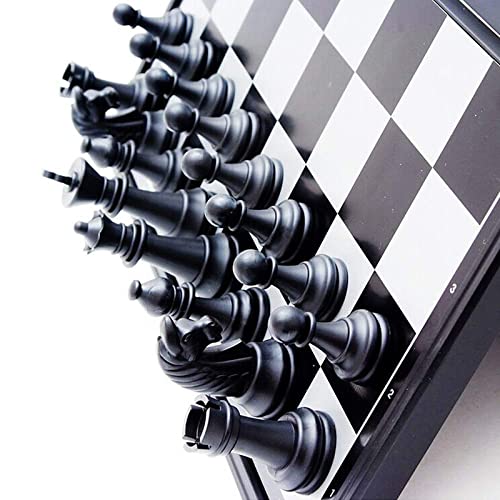 Magnetic Travel Chess Set with Folding Chess Board Educational Toys for Kids and Adults (12.6") - size: 12.6"