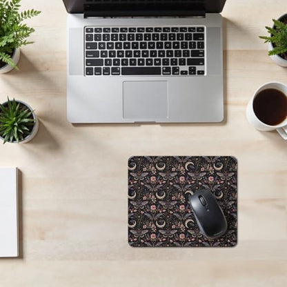 Dark Floral Butterfly Witchy Mouse Pad, Mystical Gothic Moth Mouse Pad for Home Office Computer Gaming Desk Essentials, Butterfly Gifts for Women, 9.5x7.9 Inch - color: 05Child