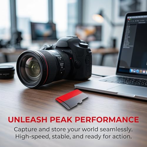 128GB Micro SD Card, UHS-I, C10, A1, High Speed Transfer, Shockproof, X-Ray Proof, for DSLR, Camcorder, Gaming Console - size: middle