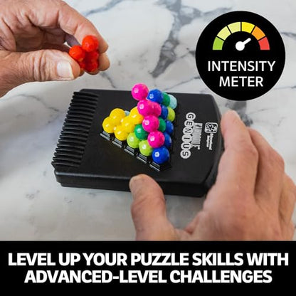 Educational Insights Kanoodle Genius - 3D Brain Teaser Puzzles for Kids, Spatial Puzzle Games for Adults, Teens and Kids, Problem Solving Toys and Logic Puzzles, Single Player Games