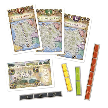 Asmodee Ticket to Ride France + Old West Board Game Expansion - Train Route Strategy Game, Fun Family Game for Kids & Adults, Ages 8+, 2-6 Players, 30-60 Minute Playtime | Train Route Strategy Game, Fun Family Game for Kids & Adults, Ages 8+, 2-6 Players,