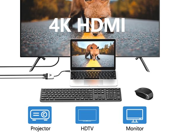 RREAKA Switch 2 Dock for Nintendo Switch 1/2 & Steam Deck, 4K@60Hz HDMI TV Adapter, Portable Travel Docking Station with USB 3.0 & 100W PD Fast Charging