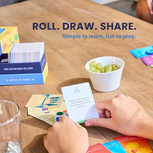 True Talk Family Edition Conversation Starter Card Game, 200 Conversation Cards for Kids and Families, Screen Free Family Game for Dinner, Game Night, Road Trips and Holidays
