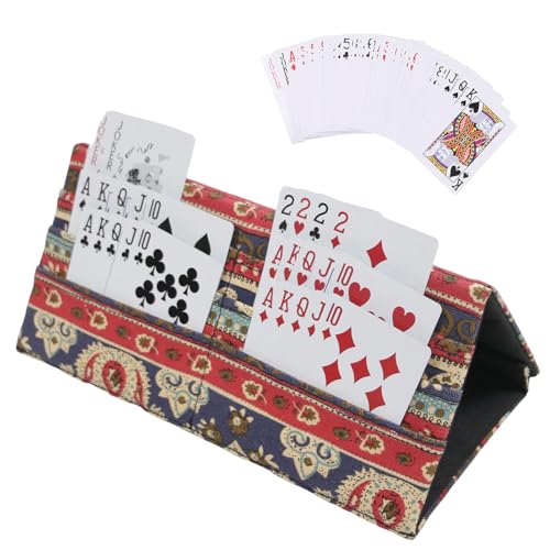 2 Packs Card Holders for Playing Cards ,Playing Card Holder for Adults & Seniors Hands Free Card Holder for Family Card Game Nights Poker Parties - color: Colorful Styles-2set