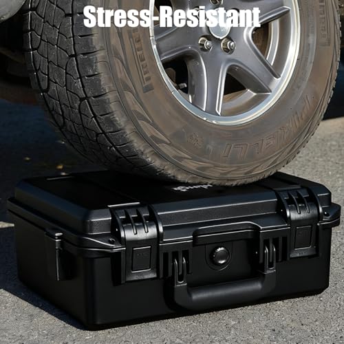 HLHGR Hard Carrying Case for Nintendo Switch 2,Heavy Duty Protective case IP67 Waterproof Soft Lining Hard Travel All IN One Case for Nintendo Switch 2 Console Pro Controller & Accessories (black) - color: black