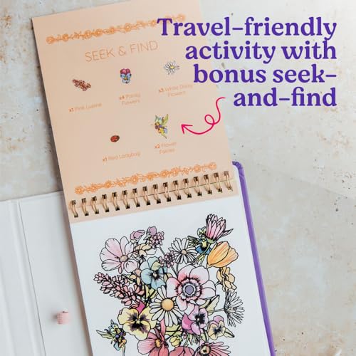 Watercolor with Me: Flower Fairies: A Reusable Water Reveal Coloring Book for Kids Featuring Flowers and Fairies