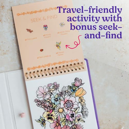 Watercolor with Me: Flower Fairies: A Reusable Water Reveal Coloring Book for Kids Featuring Flowers and Fairies