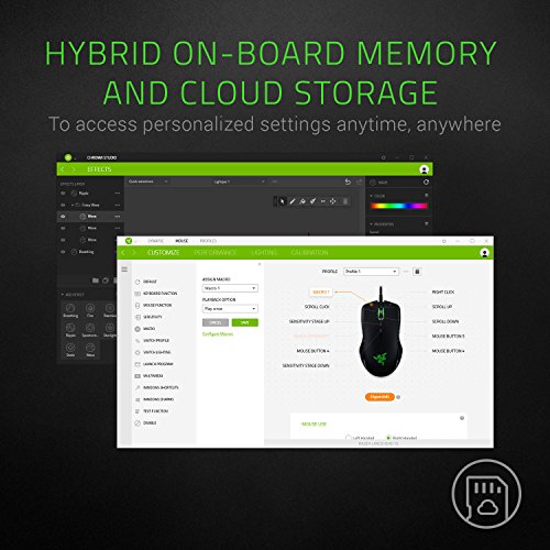 Razer Mamba Elite Wired Gaming Mouse: 16,000 DPI Optical Sensor - Chroma RGB Lighting - 9 Programmable Buttons - Mechanical Switches - style: Mamba Elite