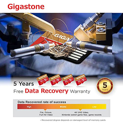【For Switch 1 Only】GIGASTONE 64GB Micro SD Card, 4K Game Pro, MicroSDXC Memory Card for Gaming Console, Security Camera, UHD Video, up to 95/35MB/s, UHS-I U3 A2 V30 【5-Years Data Recovery】 - color: 64GB 4K Game Pro 1-Pack